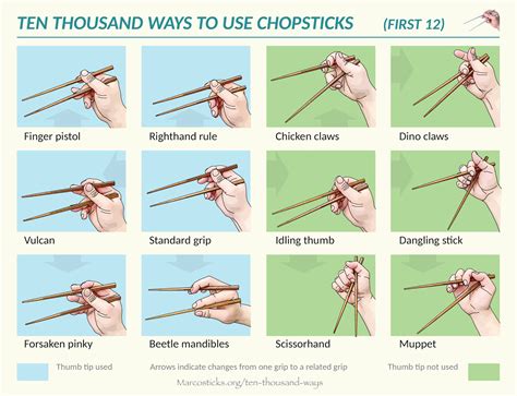 How to use chopsticks - Each time you pick up additional noodles, you should eat a small amount of it. Align the chopsticks’ tips, then pinch them together to grasp the noodles. Align the chopsticks’ tips, then pinch them together to grasp the noodles. (Source: Internet) 3. Toss the separated noodles into the bowl after lifting them above it.